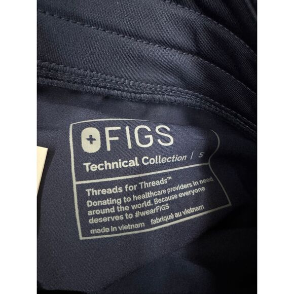 NWT Figs Navy High Waisted Zamora Scrub Jogger Pants Size Small - Picture 5 of 7